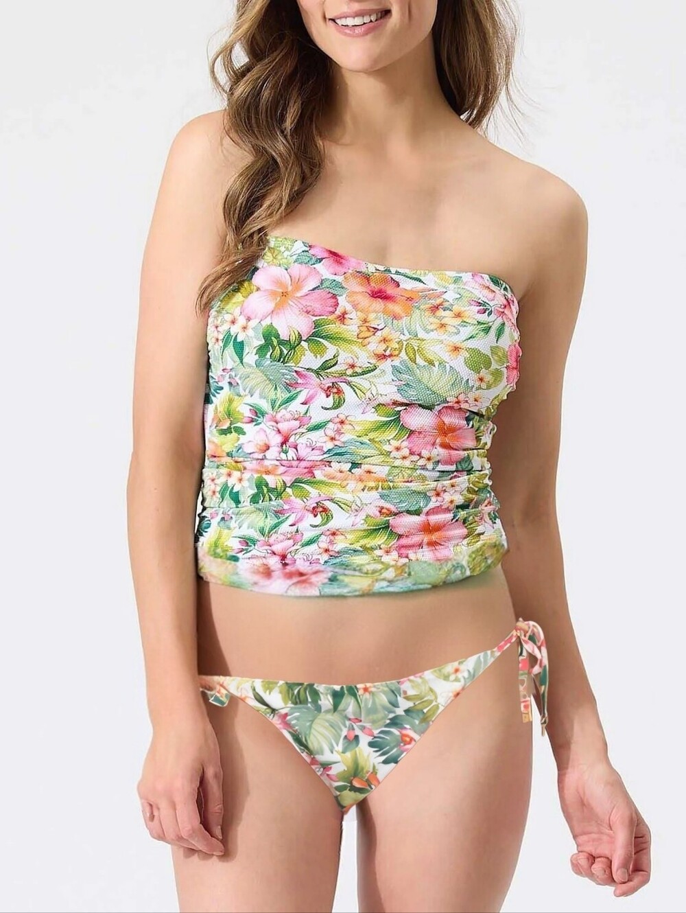 Tommy Bahama Island Cays Flora Bandini Top & Reversible String Bikini Bottom